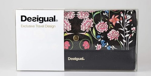 Desigual/Wallet/Shoulder Bag Flowers Reversible Wallet 19SAYPX1 - Picture 7 of 7