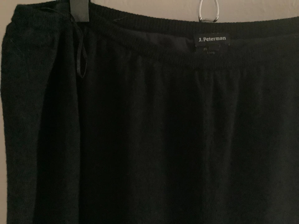 Pantalones Suéter J. Peterman Mezcla de Lana Tejido Pierna Ancha Forrados Mujer XL Acogedores Usados en Excelente Condición Foto 4 de 4