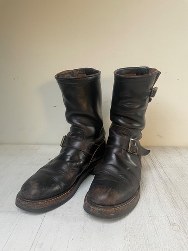 John Lofgren Engineer Boots Black Chromexcel Leather 7D
