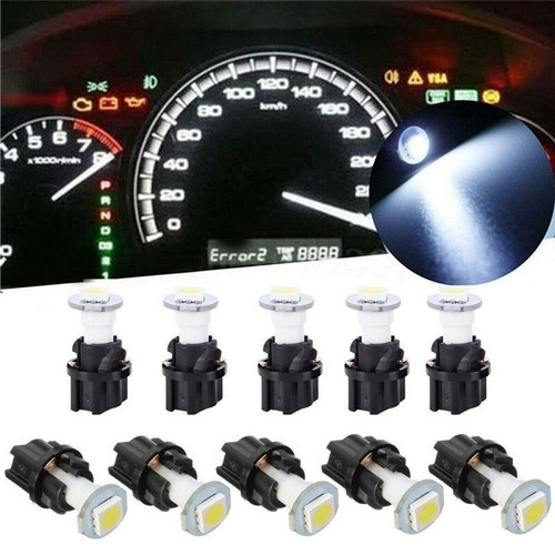 10pcs/Set T5 Car Instrument Panel Cluster LED Dash Light Bulbs W/ Twist Sockets - Picture 4 of 18