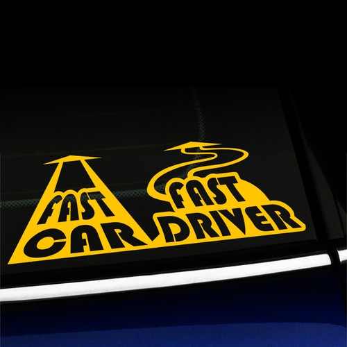 Fast Car Fast Driver - Straight Road vs Curves Sticker Decal - Choose the color! - Bild 8 von 26