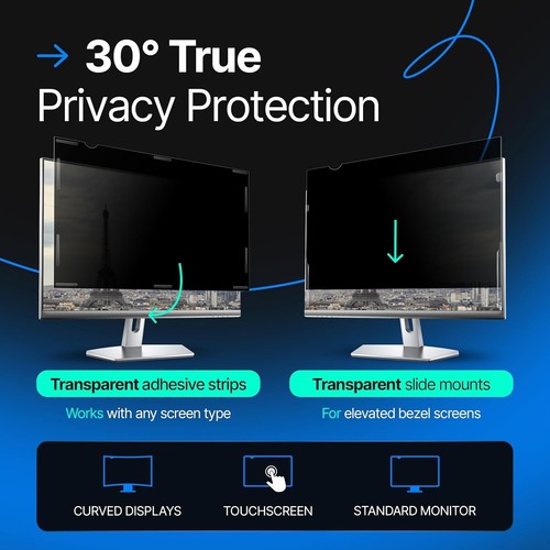 25" Laptop Privacy Filter - Anti-Scratch and Eye-Strain Relief Screen Protector - Picture 9 of 11
