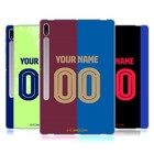 CUSTOM PERSONALISED FC BARCELONA 2024/25 KIT SOFT GEL CASE FOR SAMSUNG TABLETS 1