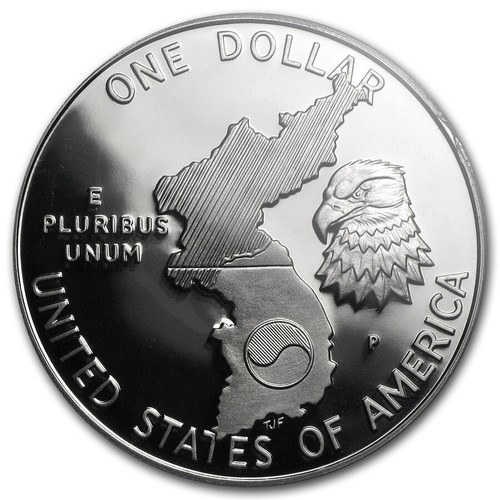 1991 P Korean War Memorial Proof Commemorative Dollar ☆☆ Box W/COA - Picture 5 of 5