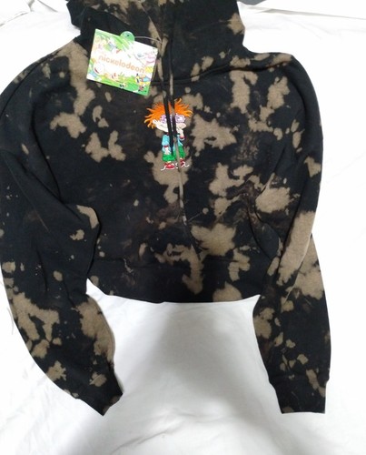 Nickelodeon Rugrats Sweatshirt Hoodie Tie Dye Chuckie Size M Kids - Picture 1 of 7