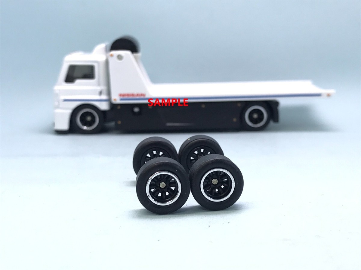 R335 Hot Wheels 1/64 Set # Watanabe Black 12mm, Long Axle