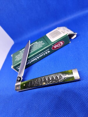 2002 Case XX Dr Knife Christmas Tree, Spruce Tree Handles 0345 JW