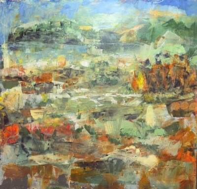 Painting oil on canvas Abstract Contemporary Fine Modern art Light nuances I