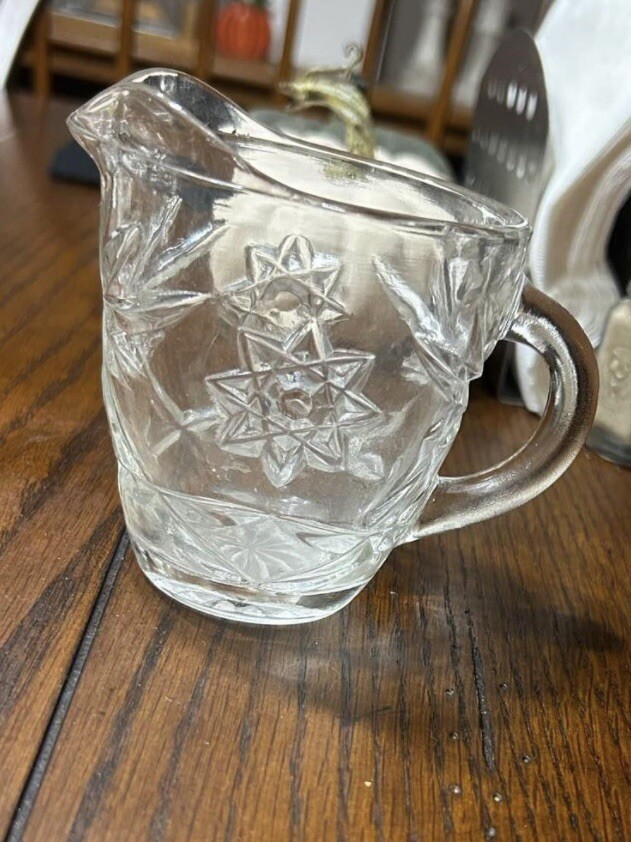 Anchor Hocking Early American Prescut Star of David vintage glassware set | eBay