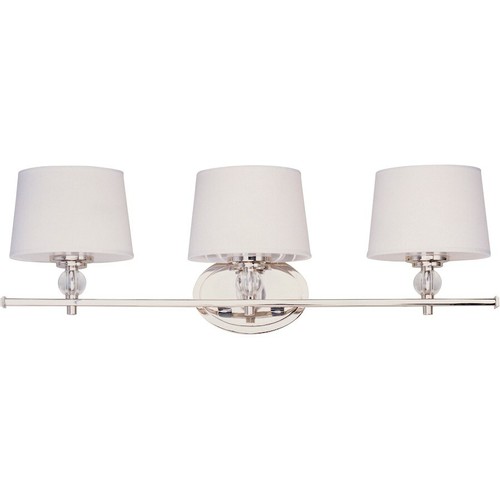 Maxim Lighting Rondo 3-Light Bath Vanity Polished Nickel - 12763WTPN - 第 1/1 張圖片