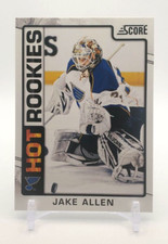 2012-13 Score Hot Rookies Jake Allen Rookie RC Hockey Card #544 St.Louis Blues
