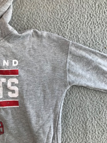 New England Patriots Hoodie Men's Small Gray Pullover Pockets Hooded Sweater NFL - Picture 4 of 17