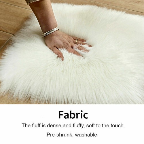 Heart-shaped Carpet Faux Suede Fluffy Rug Upholstery Living Room Home Decor - Picture 8 of 17