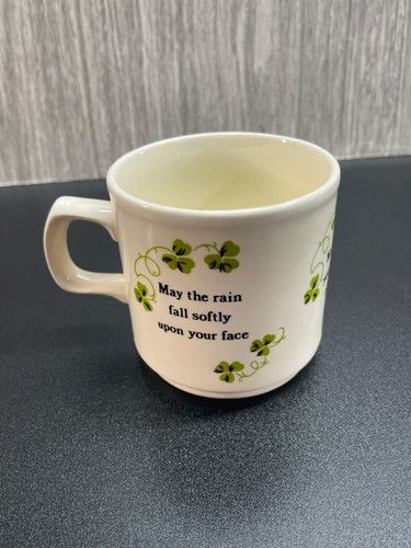 Irish Blessing Poem Coffee Mug Breenson Carrigdhoun Shammrock Collection - Picture 2 of 13