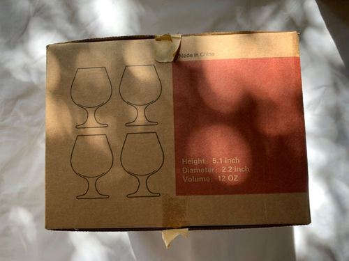 Luxa Crystal Small Brandy Snifter 12 oz set of 4 - 第 1/3 張圖片