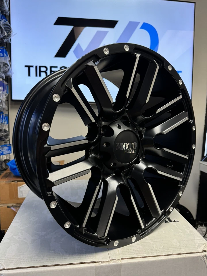 (Juego de 4) Llantas Moto Metal MO978 RAZOR 18x9 6x139,7 +18 mm Negro Llantas 18"" Foto 3 de 4