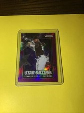 2020 Prizm Fernando Tatis Jr Purple Star Gazing Prizm Padres