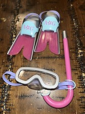 American Girl retired Sand and Surf Beach Set - Snorkel Mask Fins Only