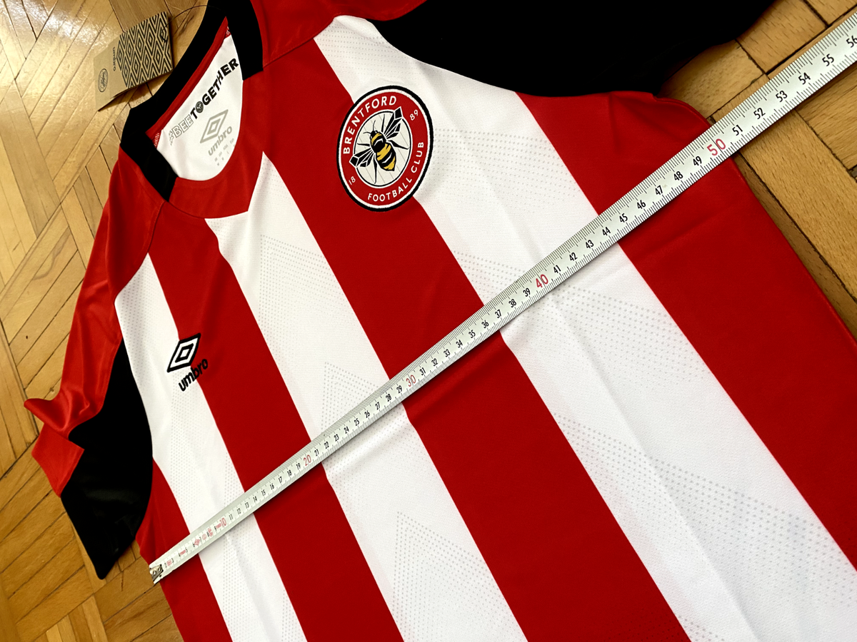 Umbro Brentford ホームジャージ M Umbro Brentford Bryan Mbeumo Home Jersey w/ EPL Patch 24/25