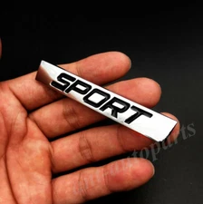 Metal Chrome Sport Auto Car Trunk Rear Fender Door Emblem Badge Decals Sticker