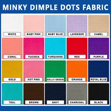 Embossed Minky Dimple Dot Fabric - 60" Wide - Sold by the Yard Bolt