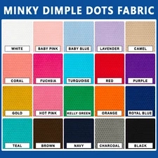Embossed Minky Dimple Dot Fabric - 60" Wide - Sold by the Yard & Bolt