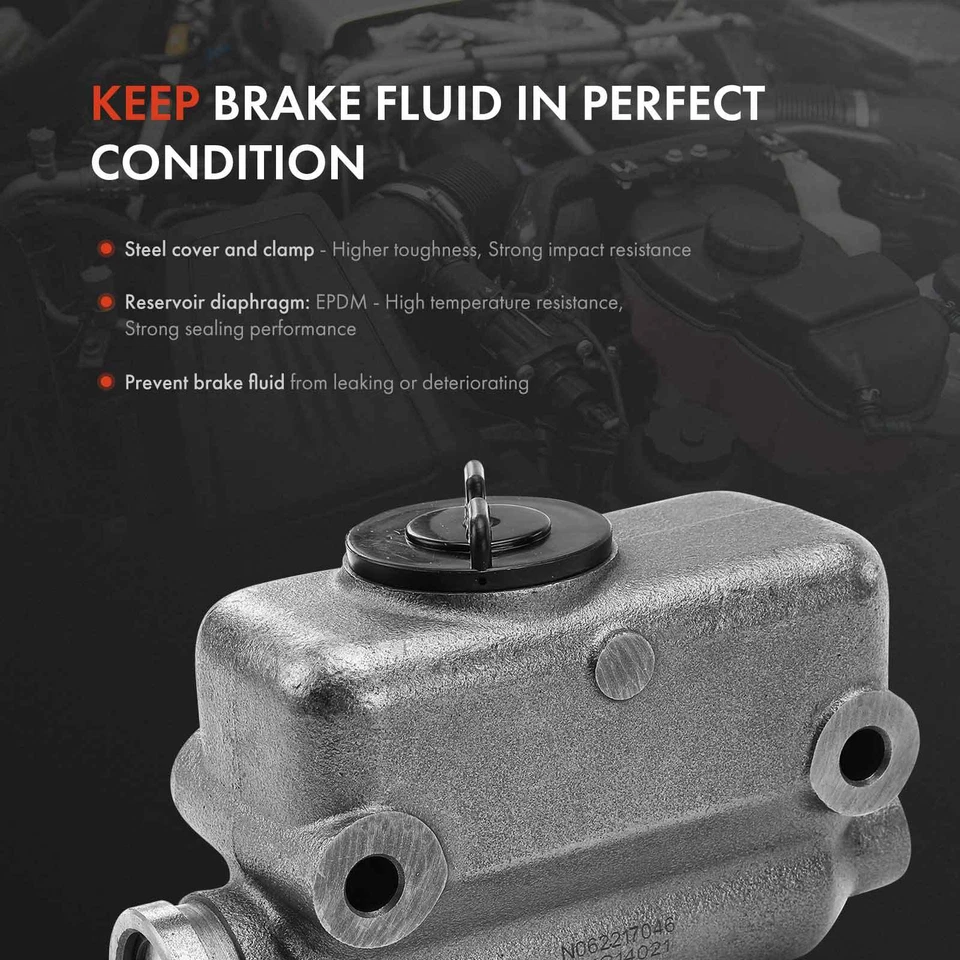 Cilindro maestro de freno sin depósito sin sensor para Ford F-350 1953 1954 1955 1956 Foto 3 de 4