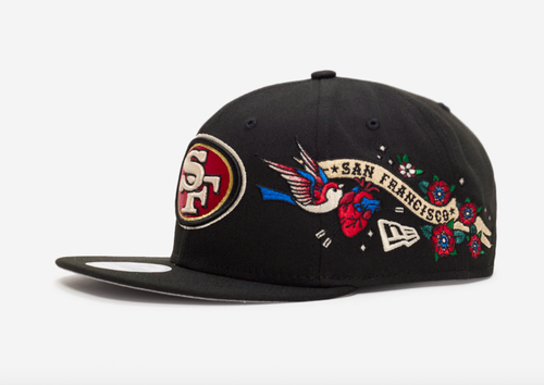 New Era 9Fifty San Francisco 49ers City Art Hat Black Color - Picture 3 of 5
