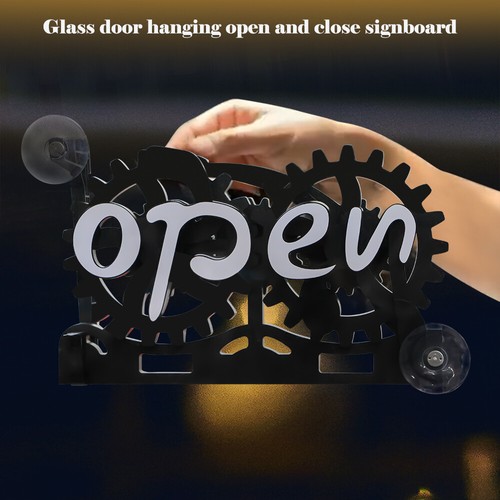 Open And Closed Shop Hangtags Geared Brake Opening/Closing Sign Door ...