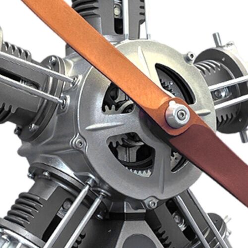 TECHING Five-Cylinder Radial Engine Plane Simulation Metal Machinery Electric US - Picture 6 of 20