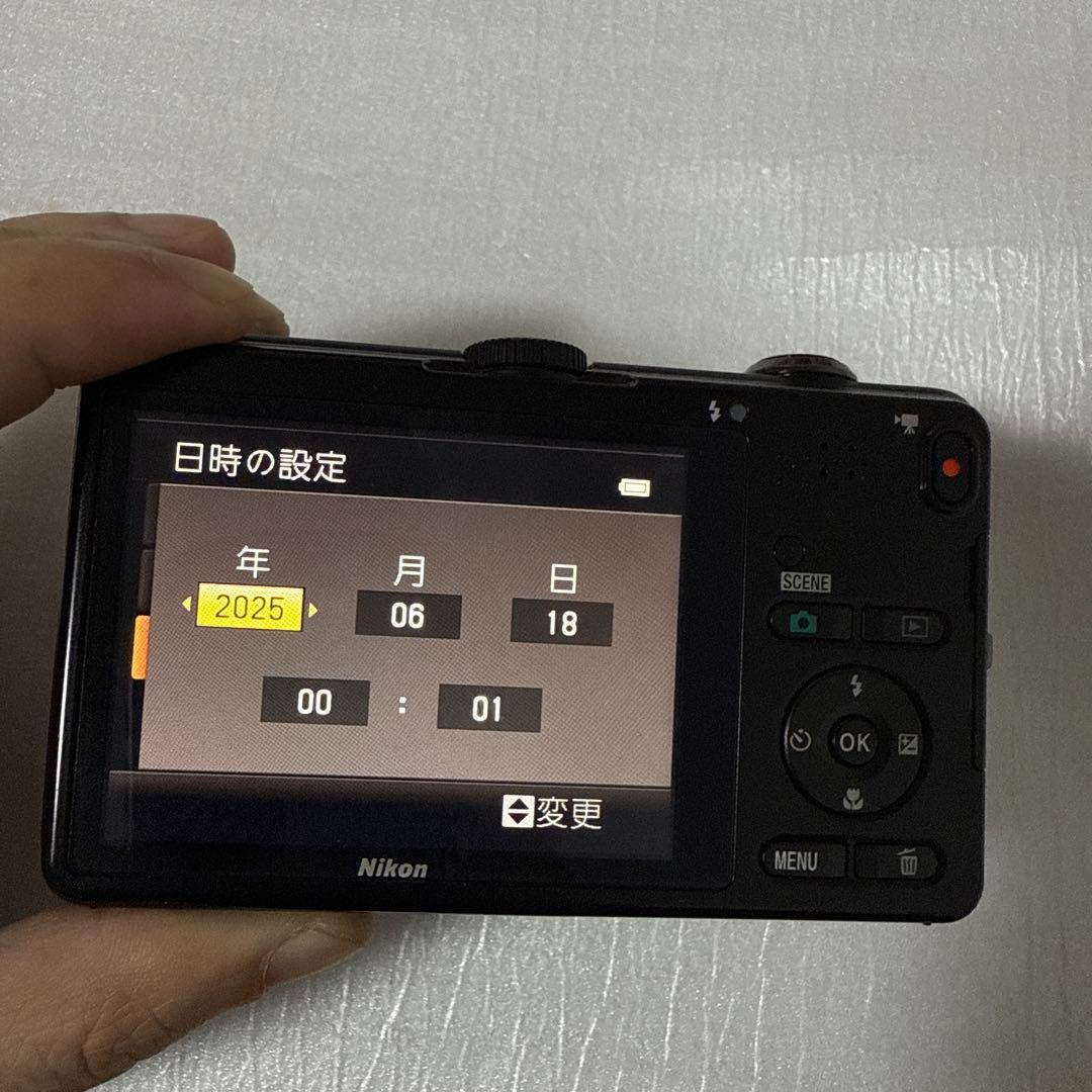 Used] Nikon Coolpix s1200pj Black Compact Digital Camera tested