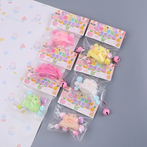 Taba Squishy Toy Mochi Toy Mushy Silicone Fuzzy Cute Hamster Handmade Squishy - Picture 5 of 8