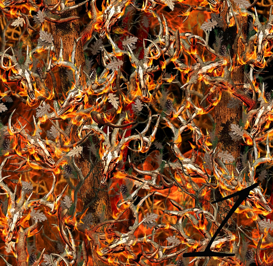 Panel basculante camuflaje gráfico Snow Buck calcomanía envoltura camión estriberas camuflaje Foto 2 de 4