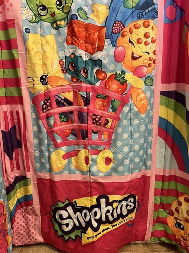 Shopkins Twin Full Reversible Comforter Blanket Bedding for Girls - Picture 5 of 15