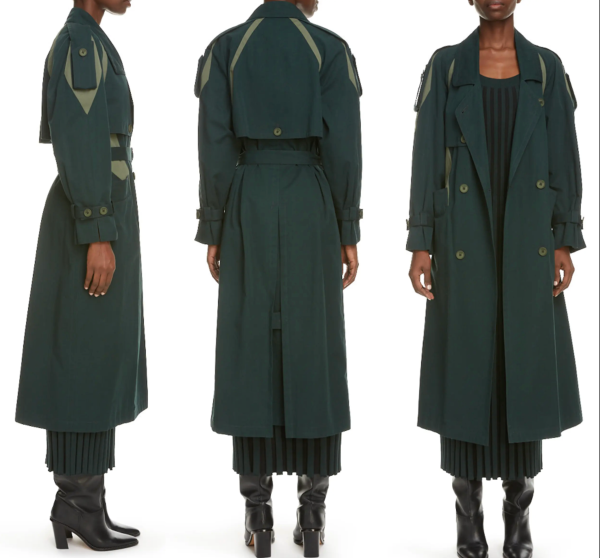 Kenzo Bi-Colour Belted Long Trench Coat Pine Jacket | eBay Kenzo Bi-Colour Belted Long Trench Coat Pine Jacket | eBay