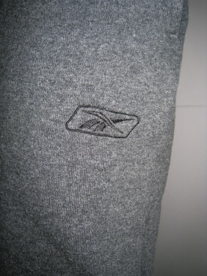 Pantalones deportivos Reebok grises elásticos/cordón cintura tobillo elásticos talla 8 para niños Foto 4 de 4