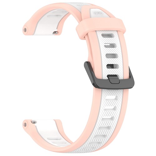 18MM 20MM 22MM Two-color Textured Strap Watch Strap for Forerunner165 - Picture 18 of 33