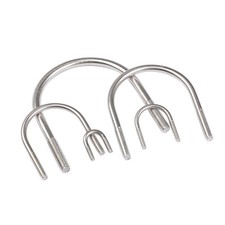 M6 U Bolts Stainless Steel A2 304 Length 16-133mm U-bolt For Standard Pipe