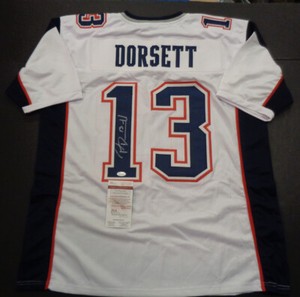Phillip Dorsett Autographed Custom New England Patriots Style White Jersey W Jsa Ebay