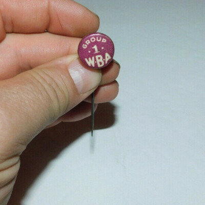 NEAT VINTAGE WBA WOMENS BOWLING ASSOCIATION GROUP 1 HAT PIN