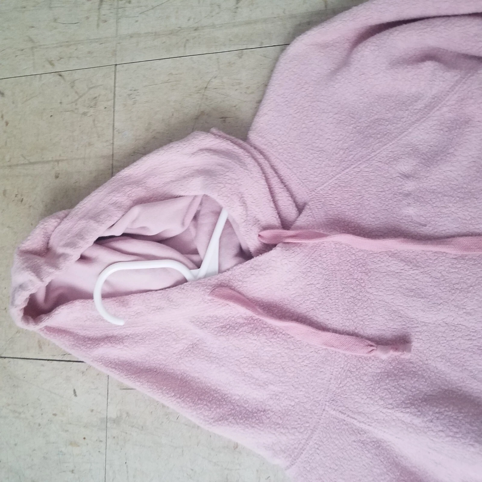 UNDERCOVER Felpa con cappuccio pullover sherpa orsacchiotto Victoria's Secret rosa oversize