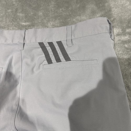 ADIDAS Shorts Mens 30 Gray Golf Chino CLIMACOOL Performance Moisture Wicking - Picture 7 of 8