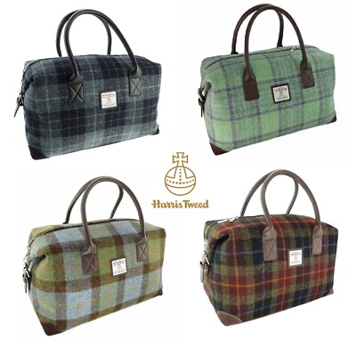 Glen Appin Harris Tweed Esk Reise Übernachtung Wochenende Tasche Farbauswahl