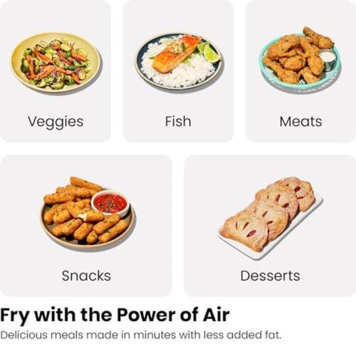 Dual Basket Air Fryer 6QT Digital Touchscreen Sync Finish Healthy Cooking New image
