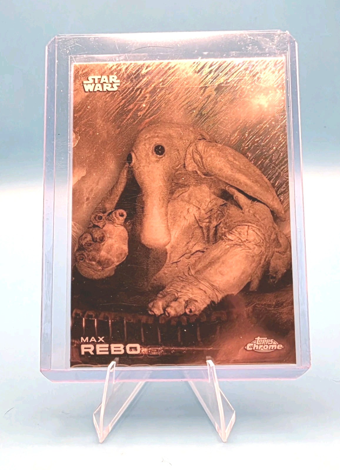 2025 Topps Chrome Star Wars Max Rebo #89 Black & White Shimmer SSP - Return Jedi
