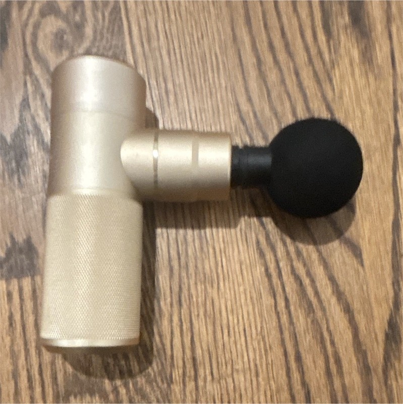 ROL HXP-005 Cordless Handheld Percussion Massage Gun, Gold/Black, 1 Head