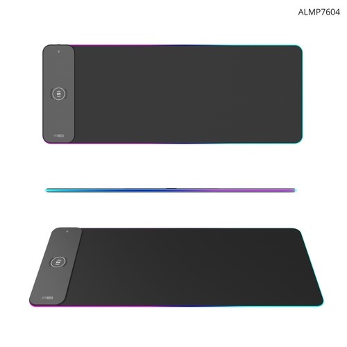 Altec Lansing RGB Gaming Mousepad and Keyboard Desk Mat with Wireless Charging - Picture 3 of 15