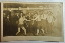 Vintage RPPC Boxing Divided Back VELOX US