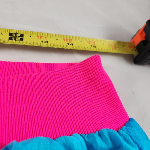 Giacca a vento vintage taglia M hotdogger neon 1/2 zip colore blocco braccio logo patch - Foto 10 di 11