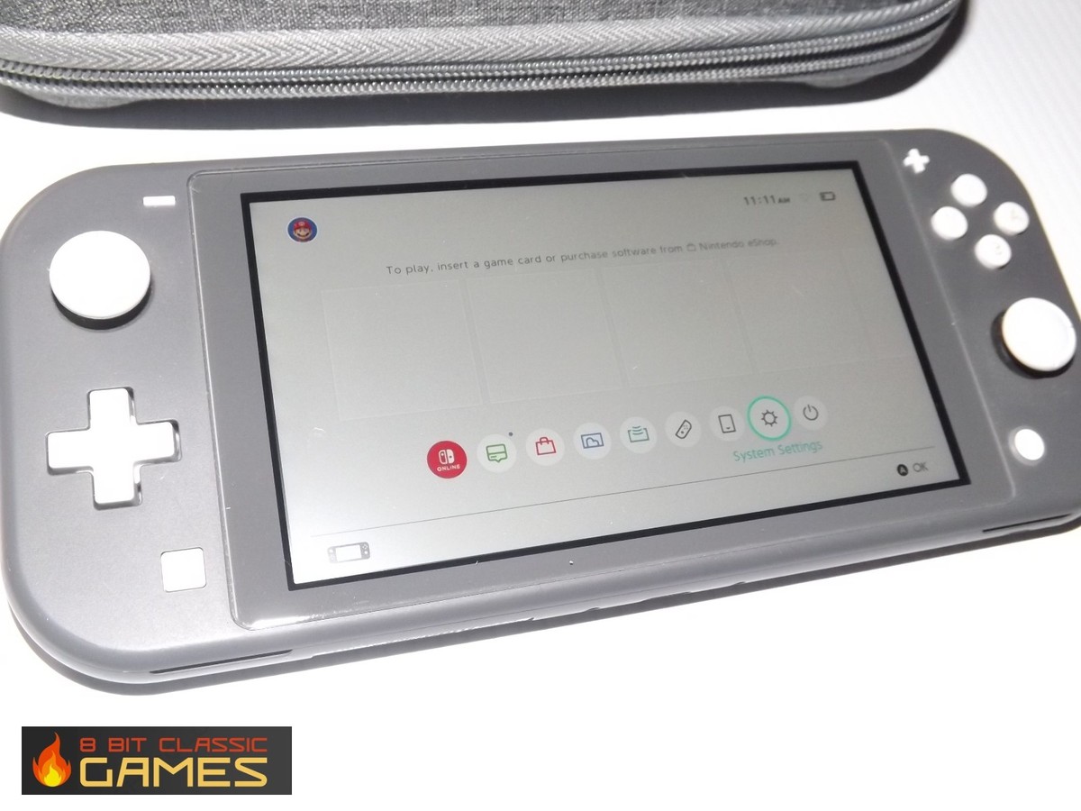 Nintendo Switch Lite System Gray Serial 7838 - Wth Case